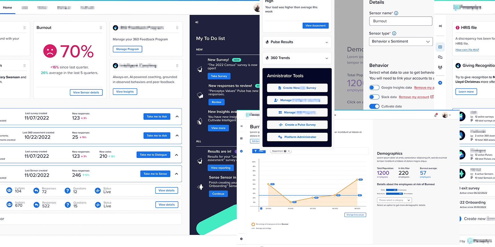 Screencaptures from UIs